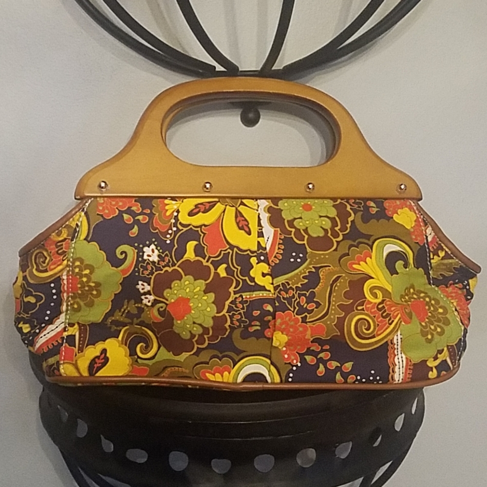 J.Crew Blue Paisley handbag